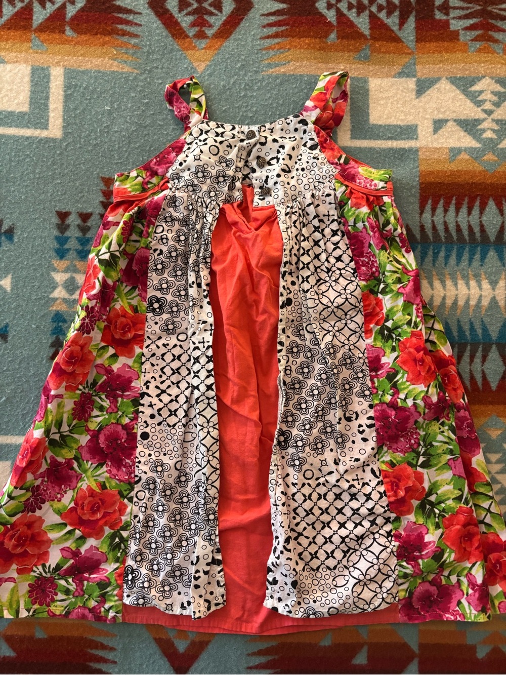 Maggie and Zoe Dress, 100% Cotton, Girls size S/5/6